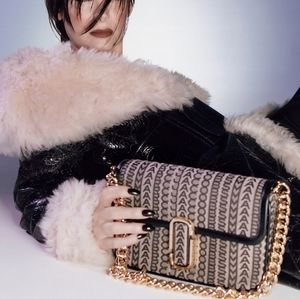Marc Jacobs Black and Cream Crossbody Bag